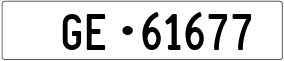 Trailer License Plate